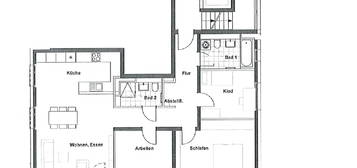 Neuwertige 4-Zimmer-Wohnung mit Balkon und EBK in 52074, Aachen