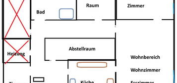 Miet Wohnung Keller 5 Zimmer Küche und Bad Sitterswald