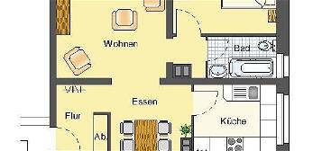 Gemütliche 2-Zimmer-Wohnung mit Balkon in grüner Lage