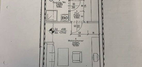 Nähe LKH, Provisionsfrei, Ragnitzstraße, 1 1/2 Zimmer-Wohnung mit Garten