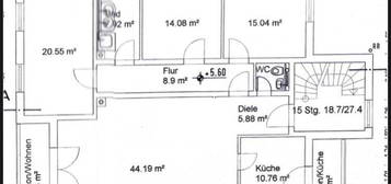 Erdgeschoss-Wohnung im 4-Parteienhaus