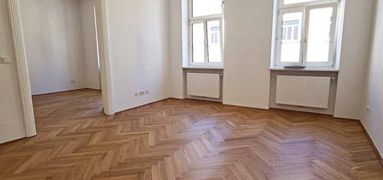 KEILGASSE, sonnige 96 m2 Altbau mit Loggia, 4 Zimmer, Extraküche, Duschbad, Parketten, 3. Liftstock, Belvedere-Nähe!