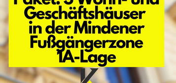 Paket: 3 Wohn-/Geschäftshäuser in der Mindener Fußgängerzone