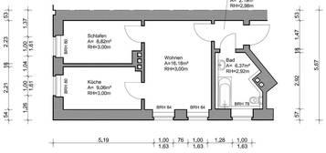 2 Raum Wohnung 1.OG Hinterhaus in Naumburger Str. 34 ab 01.12.24