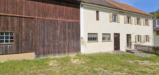 Teilentkerntes Bauernhaus mit schönem Grundstück