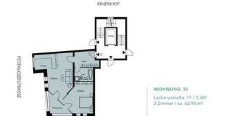 Vermietete und charmante 2 Zimmerwohnung in der City West