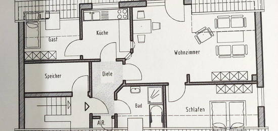 Dachgeschosswohnung in Trier-Euren