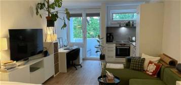 1-Zimmer-Apartment mit EBK und Innenhofbalkon München, Petuelring