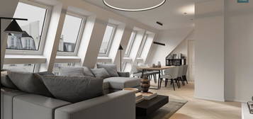 Erstbezug: Atemberaubendes Luxus Dachgeschoss - Apartment (klimatisiert) mit 3 Terrassen im trendigen Ottakring!