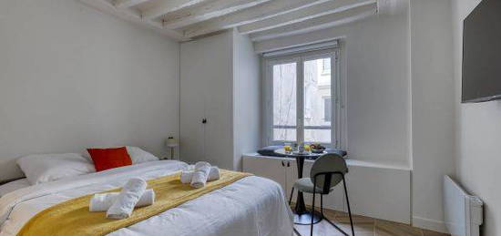 (Disponible 1-24 mois) Studio neuf et conçu bien équipé-Cœur de Paris