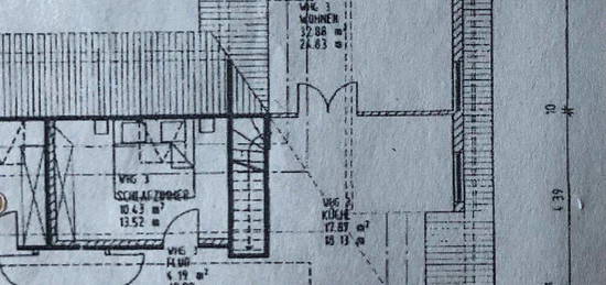 Maklerfreie, helle großzügig geschnittene 2 Zimmer Whg., m.Balkon