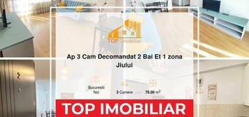 Ap 3 Cam Decomandat 2 Bai Et 1 zona Jiului