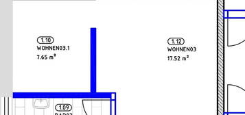 1,5-Raumwohnung in neu gebauter Appartementanlage in unmittelbarer Uninähe