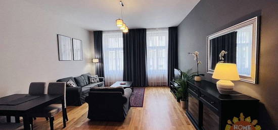 Praha 2, krásný zařízený byt k pronájmu 3+kk (80m2), Sázavská ulice, Vinohrady