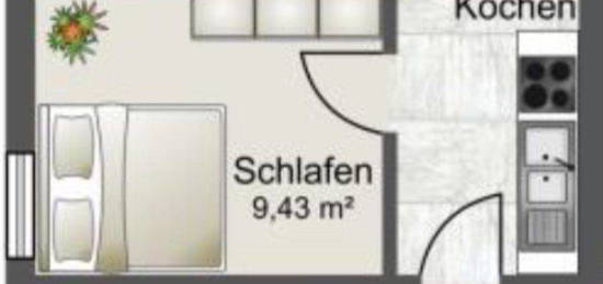 2-Zimmer Wohnung, Dörnach, möbliert zu vermieten