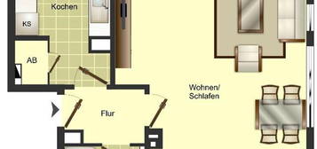 1-ZimmmerWohnung zu sofort - NUR MIT WBS!