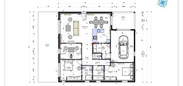 Terrain constructible avec permis déposé