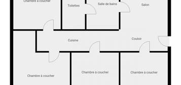 Appartement 4 chambres colocation