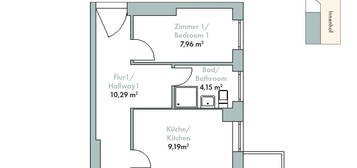 Exklusive 2-Raum-Wohnung mit Einbauküche in Berlin Kreuzberg