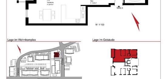 Gladbeck-Zweckel, 1. OG, 89 qm, 2 Zimmer mit Balkon/Abstellraum