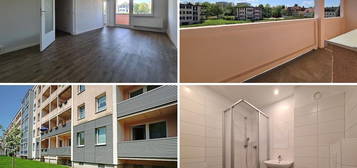 500,00 € fürs neue Zuhause*: Renovierte Wohnung mit großem Balkon &amp; modernem Duschbad im 1. OG