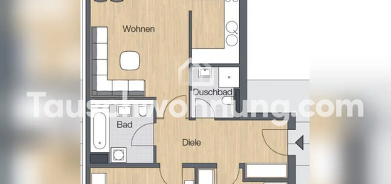 Tauschwohnung: Zentrale, ruhige und helle 3 Zimmerwohnung mit Balkon