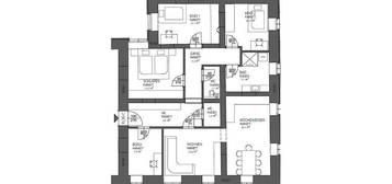 Neu errichtete Wohnung im Vierkanthof 105m²