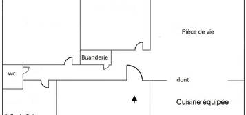 Appartement 3 pièces 52 m2 avec terrasse commune de 62 m2