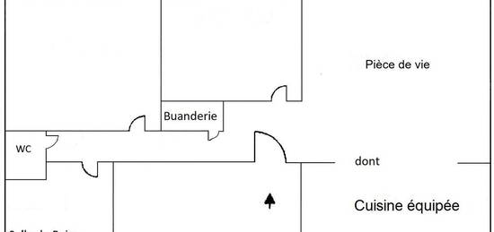 Appartement 3 pièces 52 m² avec terrasse commune de 62 m²