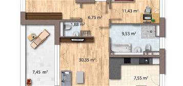 WE20: Gemütliche 3 Zimmer-Wohnung mit Küche und Balkon