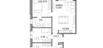 Helle Neubau 4 Zimmerwohnung zu vermieten