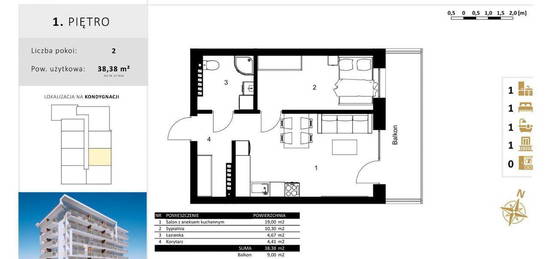 Złota 2 | 1C - 38,38 m2