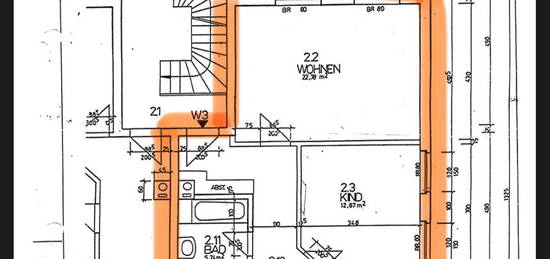 3-Raum Wohnung mit Küche