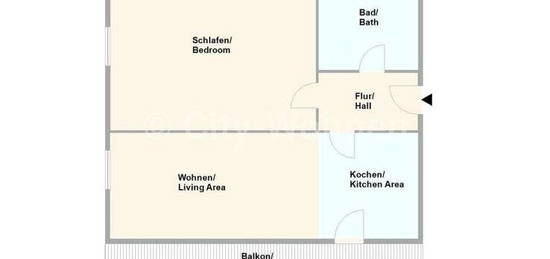 Komplett ausgestattete Wohnung mit Stellplatz, in Hamburg-Harburg