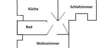 Traumhafte Wohnung 2ZKB ab 01.12