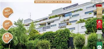 WEITBLICK: Rohbau Terrassen-Wohnung mit schönem Schnitt und drei Stellplätzen in Karlsruhe-Rüppurr