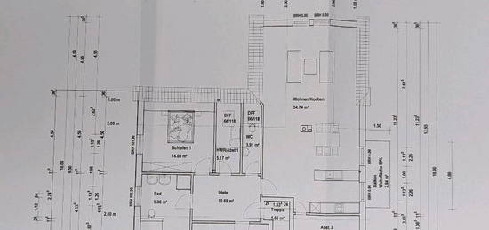 Dachgeschoss Wohnung mit gehobener Ausstattung 3 ZKB 2 Balkone