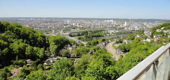 VENDS APPART F2 à BONSECOURS Vue exceptionnelle sur Rouen et son agglo