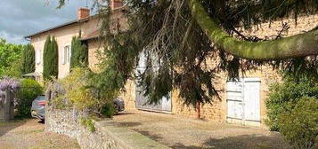 A VENDRE AU COEUR DU BRIONNAIS MAISON EN PIERRES + GRANGE  ET PISCINE VAUBAN 71800