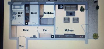 1,5 Zimmer Wohnung Mietwohnung in Solln