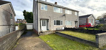 Semi-detached house for sale in Heol Pen Tir Garw, Penlan, Swansea, City And County Of Swansea. SA5