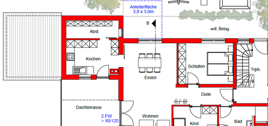 Geschmackvolle 3-Zimmer-Wohnung mit großem Balkon in Spiegelberg