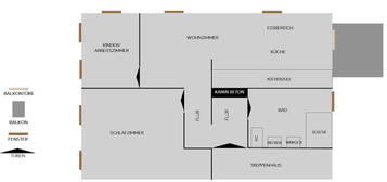 Saniert 3 Zimmer-Wohnung mit Balkon | Metzingen Zentrum |