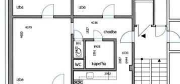 3-izbový byt v centre SNP v Považskej Bystrici - prenájom