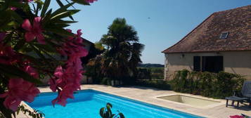 Maison et gîtes, 9 hectares, piscine, Dordogne Bergerac