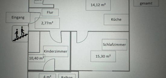 2-Zimmer ZKB 1. OG