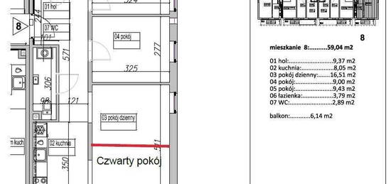 3-4 pokoje - idealne do podziału z osobną kuchnią