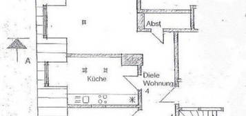 Grosse 2-Raum-Wohnung im Zentrum von WR