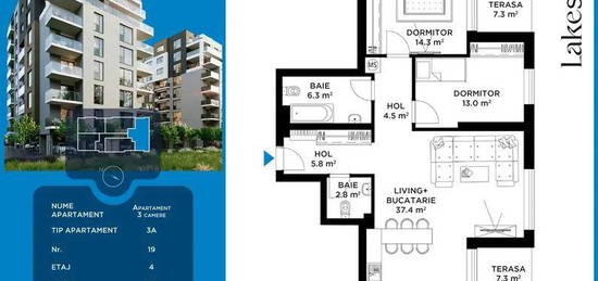 Apartament 3 camere