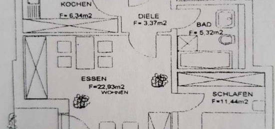 2-Zimmer-Wohnung mit Stellplatz und Keller in Hermsdorf